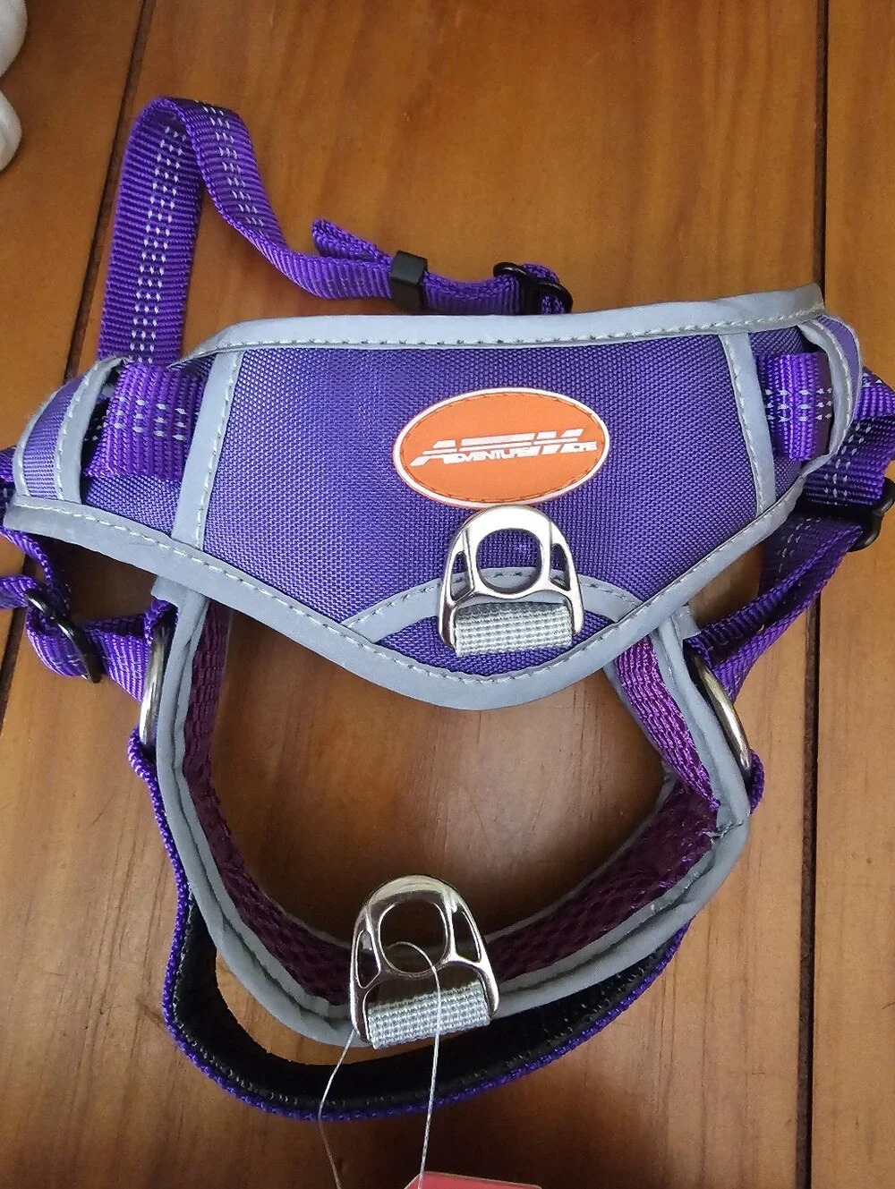 New size small Dog Halter harness & leash set( purple)